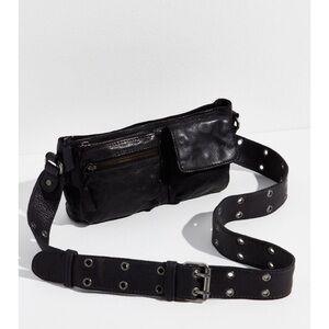 Free people wade leather sling bag